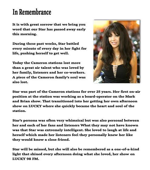 Star In Remembrance